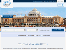 Tablet Screenshot of amrathhotels.nl